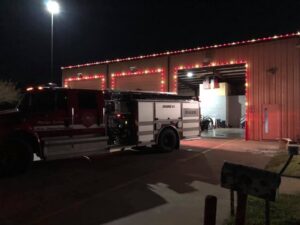 Making your firestation more festive for the holiday season near Houston
